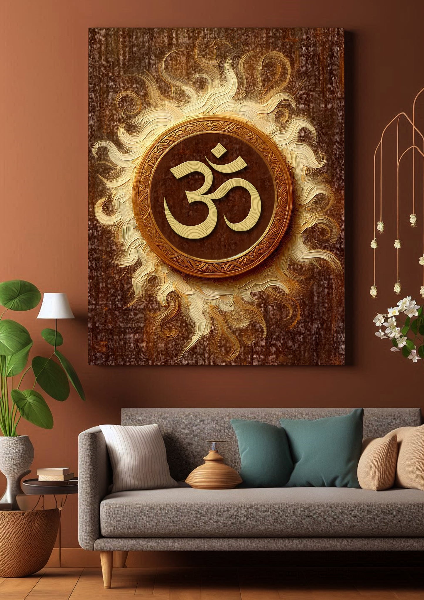 Om Symbol Wall Art - Brings Positive Energy to Your Home