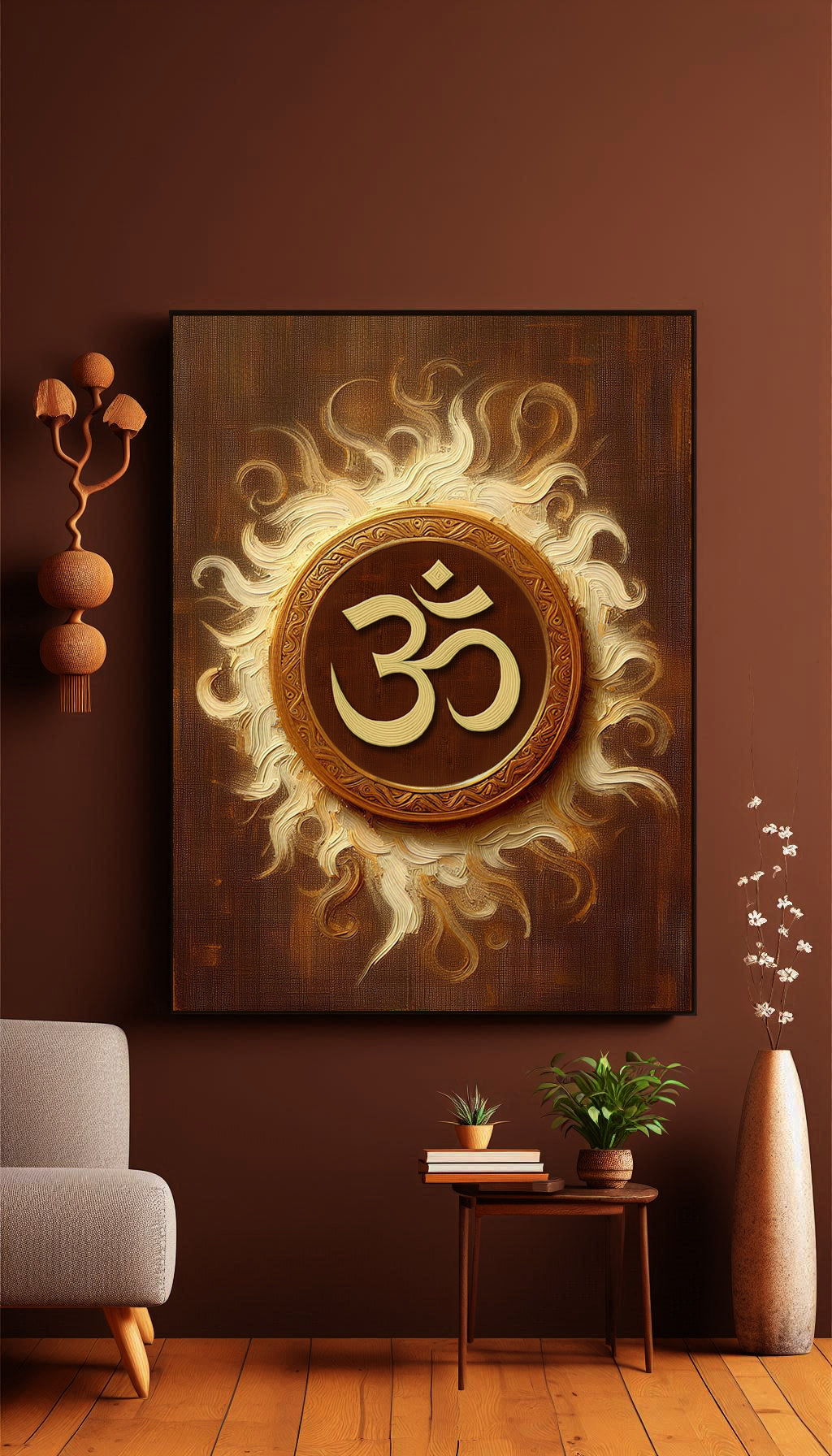 Om Symbol Wall Art - Brings Positive Energy to Your Home