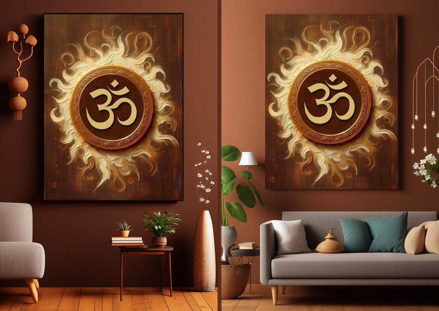 Om Symbol Wall Art - Brings Positive Energy to Your Home