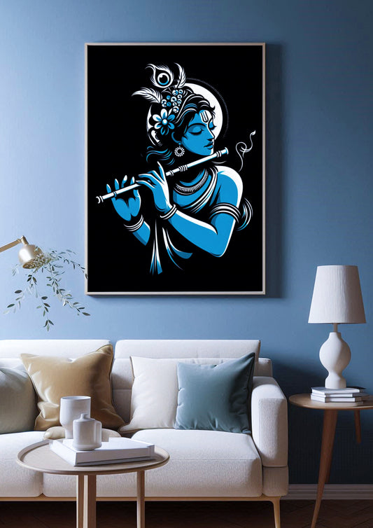 Krishna Digital Wall Art | Downloadable Print for Home & Office Decor